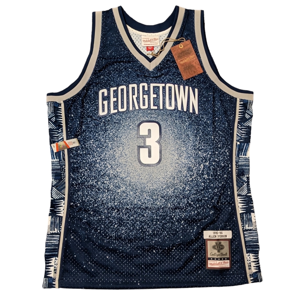 Mitchell & Ness Georgetown Iverson Re-Take Gradient Swingman Basketball Jersey